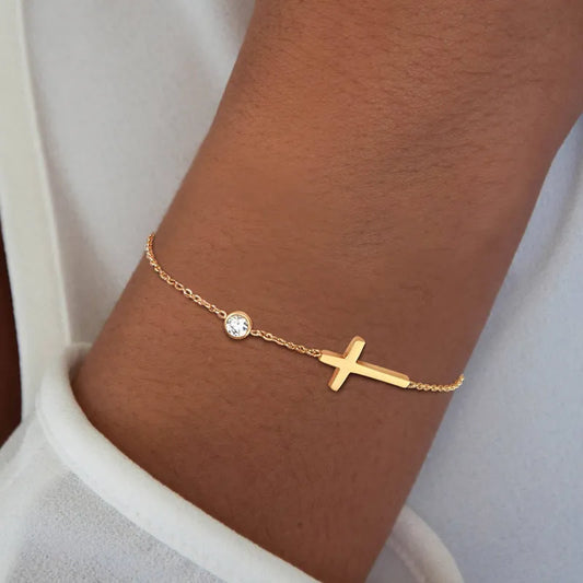 Elegant Cross Bracelet